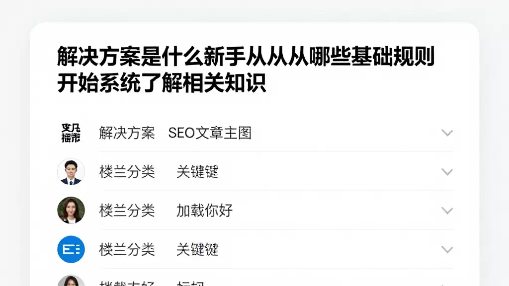 解决方案是什么新手可以从哪些基础规则开始系统了解相关知识