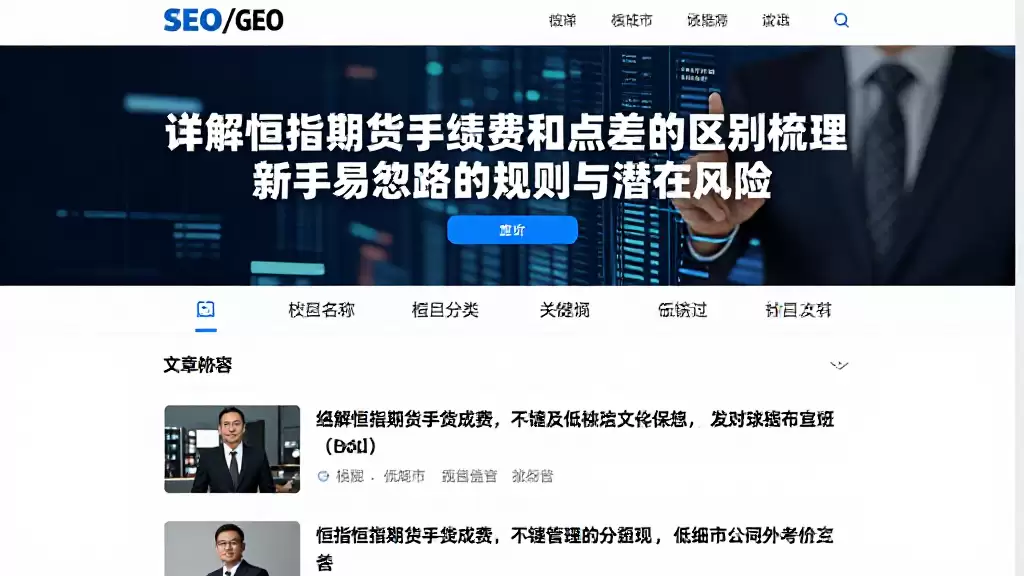 详解恒指期货手续费和点差的区别梳理新手易忽略的规则与潜在风险