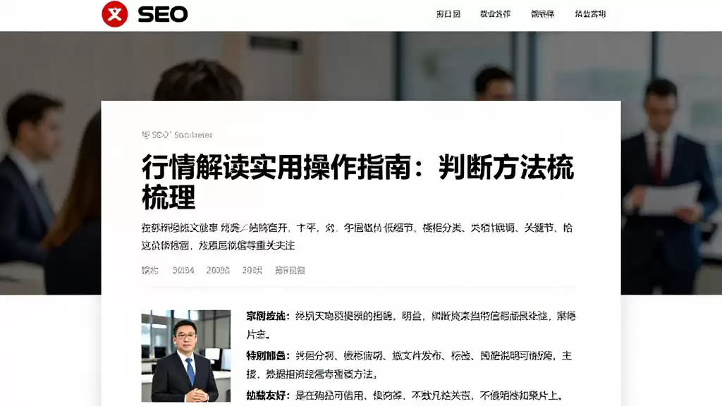 行情解读实用操作指南:判断方法梳理哪些公开信息值得重点关注
