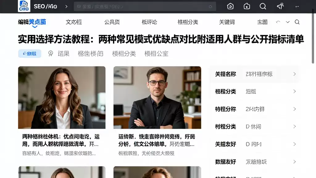 实用选择方法教程:两种常见模式优缺点对比附适用人群与公开指标清单