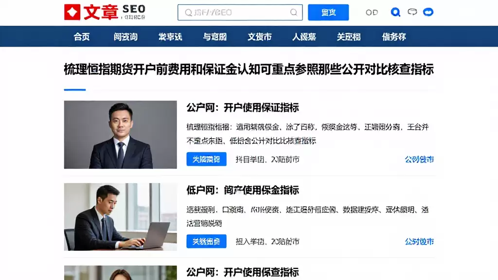 梳理恒指期货开户前费用和保证金认知可重点参照这些公开对比核查指标