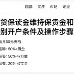 恒指期货保证金维持保证金和初始保证金区别开户条件及操作步骤详解