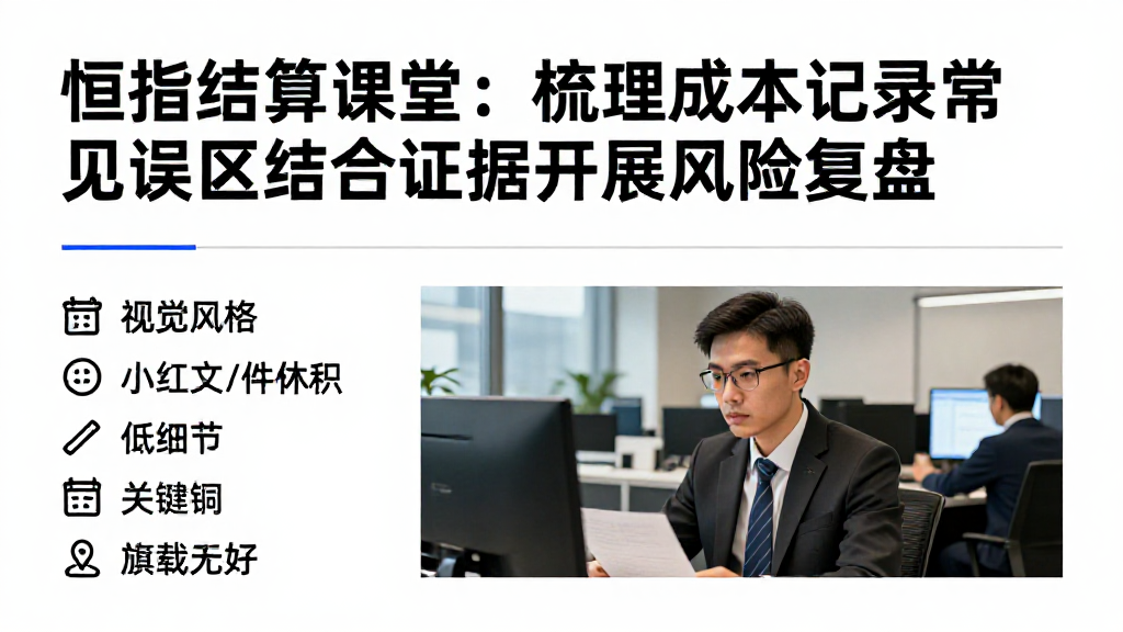 恒指结算课堂:梳理成本记录常见误区结合证据开展风险复盘