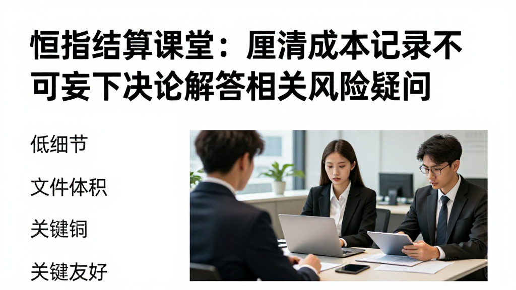 恒指结算课堂:厘清成本记录不可妄下结论解答相关风险疑问