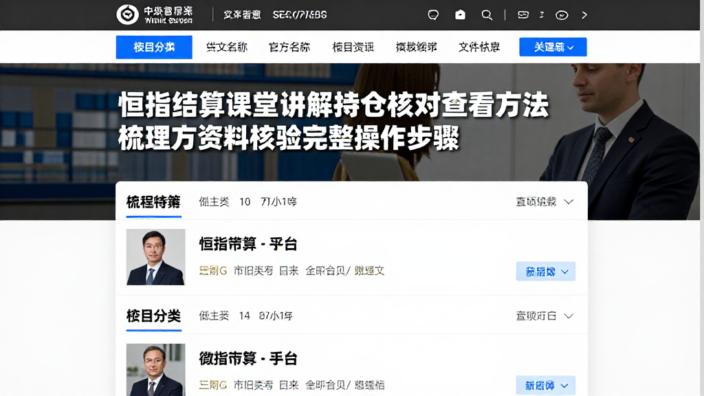 恒指结算课堂讲解持仓核对查看方法梳理官方资料核验完整操作步骤