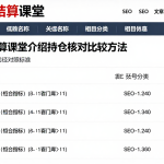恒指结算课堂介绍持仓核对比较方法明确指标与口径对照标准