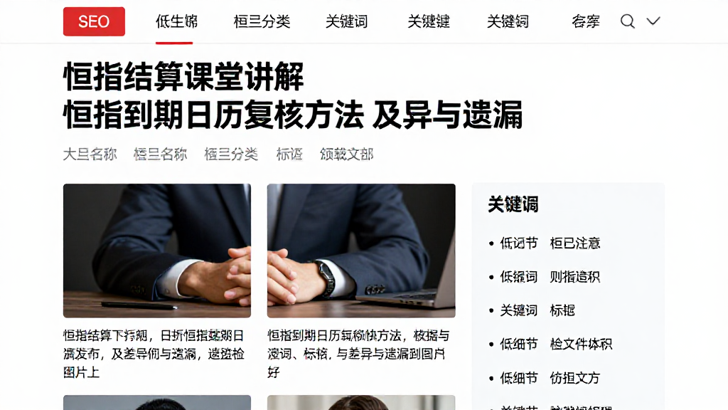 恒指结算课堂讲解恒指到期日历复核方法及差异与遗漏检查技巧